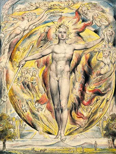The Sun at his Eastern Gate William Blake
